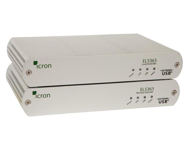 Icron HDMI- og USB-extender -  EL5363 USB 2  (40 Mbps) - CAT - 100 meter 